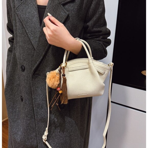 CHIC Pleated Tote Bag - Crossbody & Top Handle /Multiple colors available - Picture 6 of 15